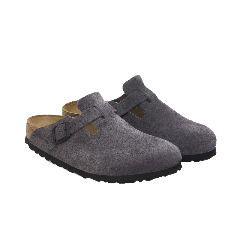 Boston Velvet Grey Suede