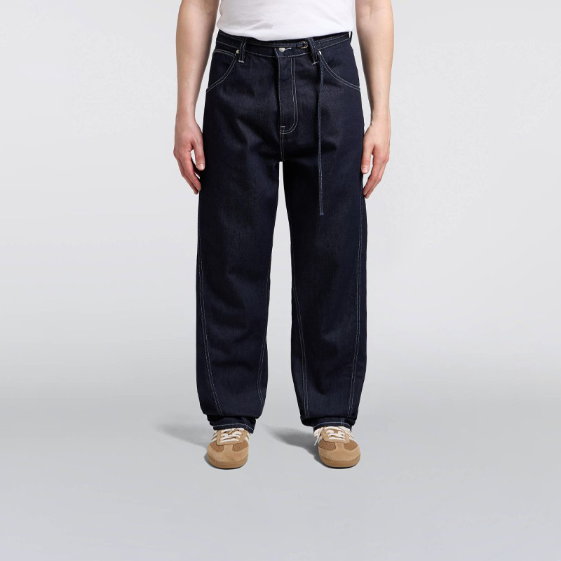Panelled Belted Tyrell Pant Blue