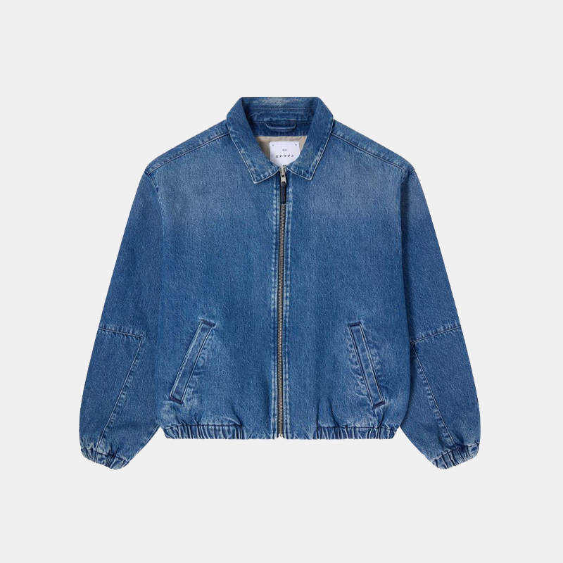 Denim Blouson Blue Mid Stone