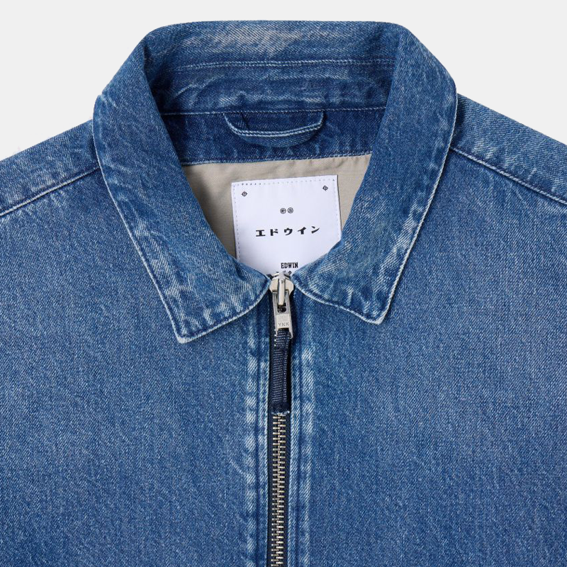 Denim Blouson Blue Mid Stone