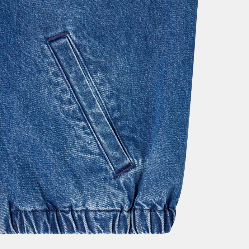 Denim Blouson Blue Mid Stone