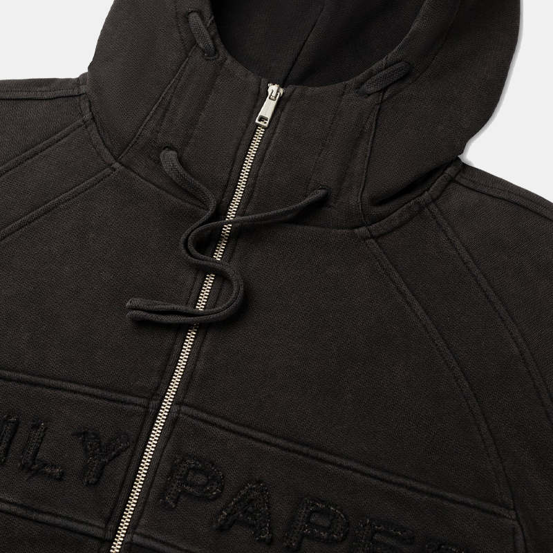 Garment Wash Jacket Black