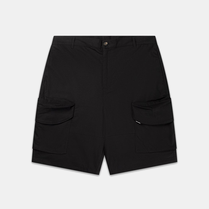 Cotton Cargo Shorts Black