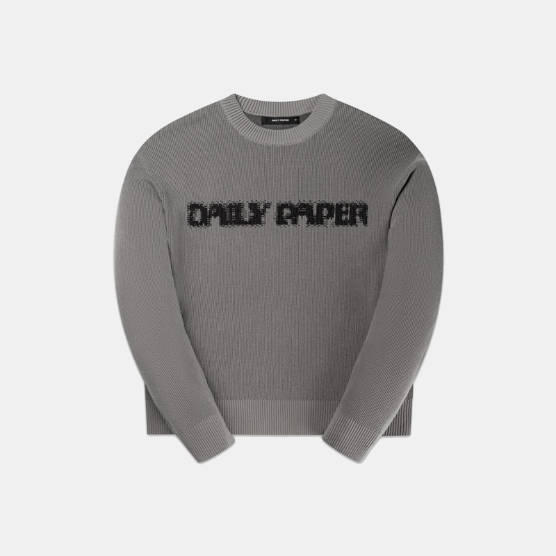 Logo Knit Sweater Grey