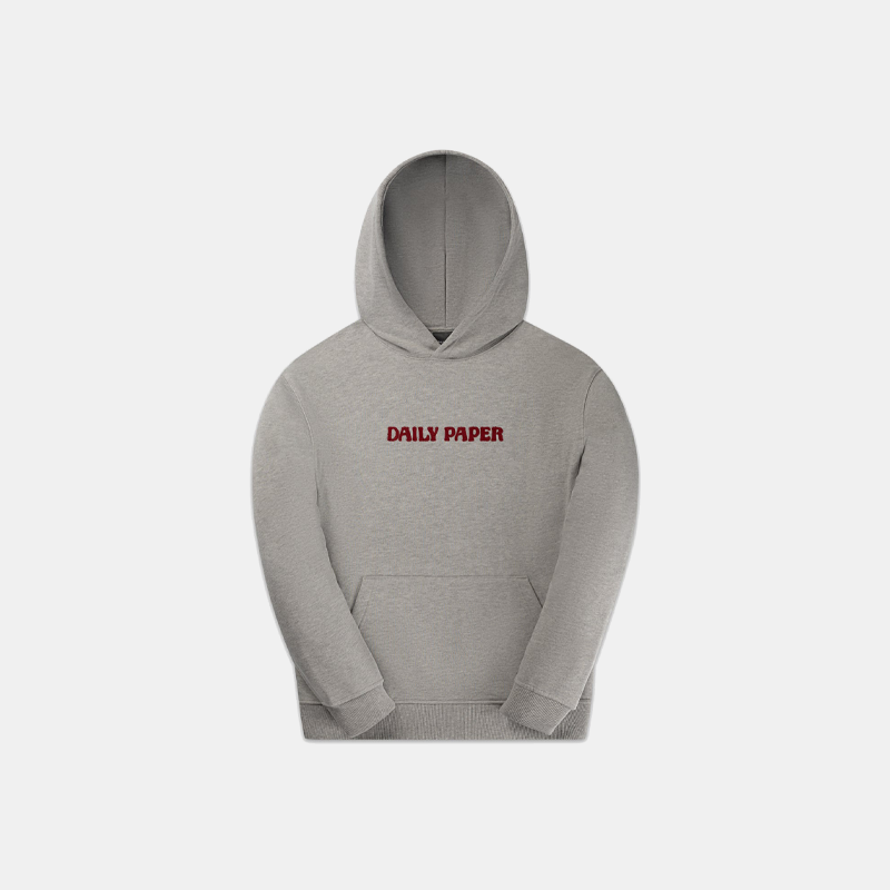 Chain Stitch Hoodie Grey