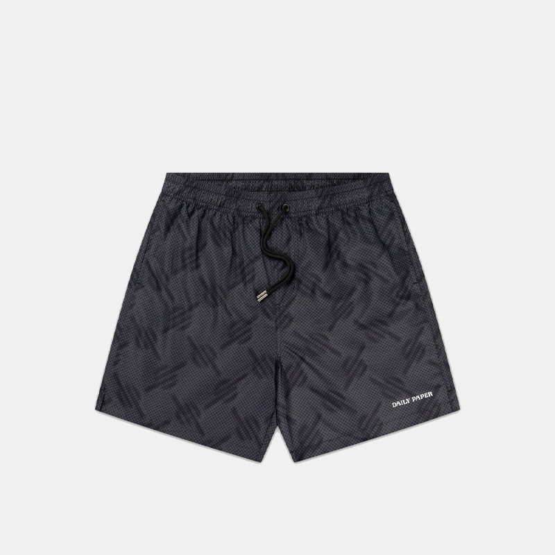 Dotted Swim Shorts Black