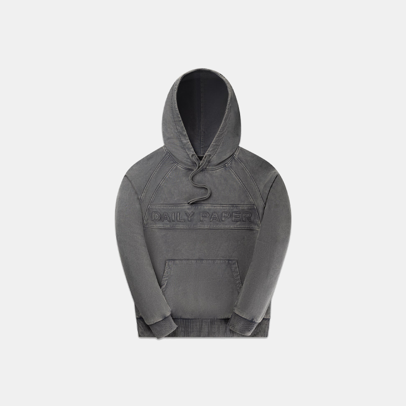 Garment Wash Hoodie Grey