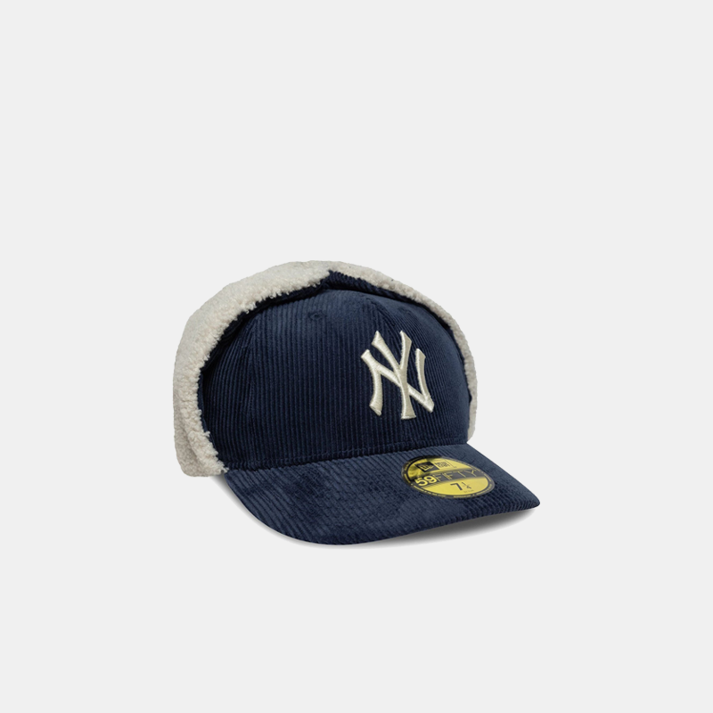 New Era NY Yankees MLB Cord Navy Dogear 59FIFTY Fitted Cap