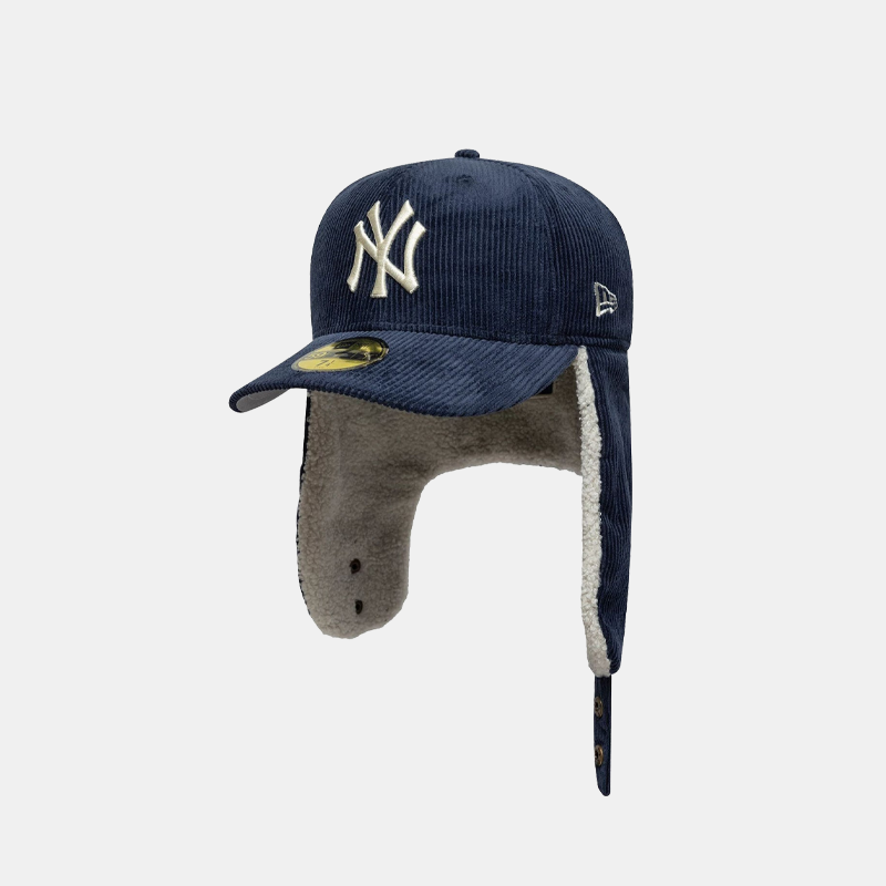 New Era NY Yankees MLB Cord Navy Dogear 59FIFTY Fitted Cap