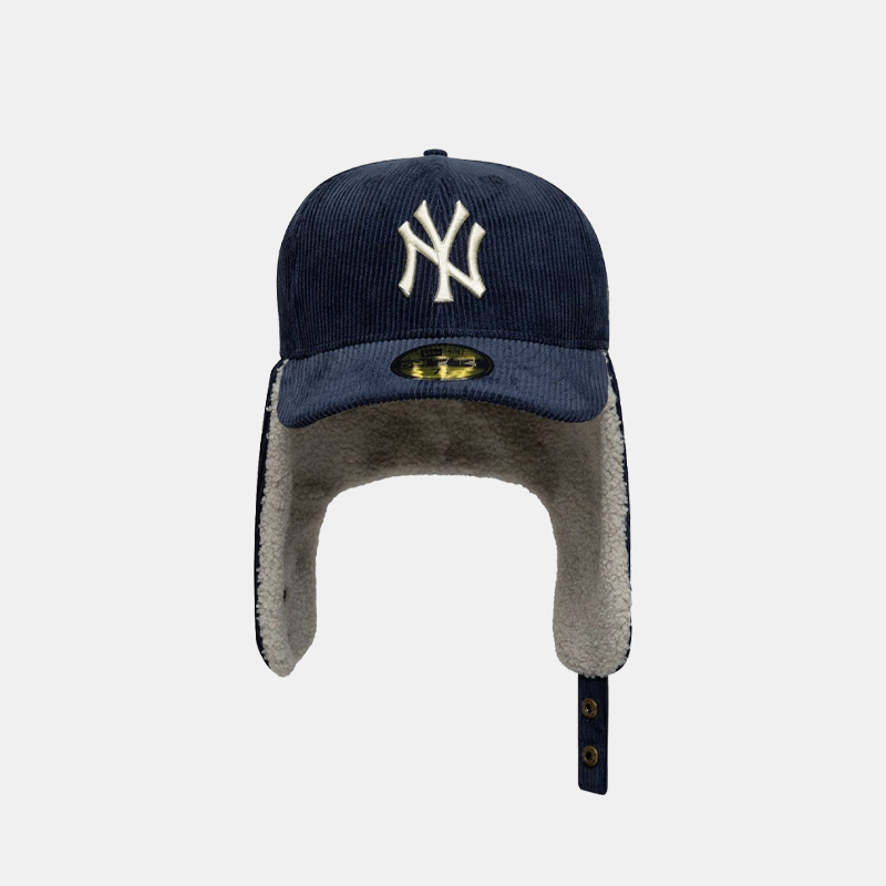 New Era NY Yankees MLB Cord Navy Dogear 59FIFTY Fitted Cap