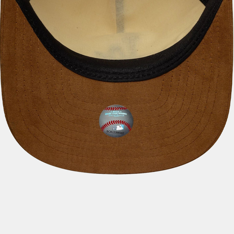 LA Dodgers MLB Suede Visor Light Beige 9FIFTY A-Frame Snapback Cap