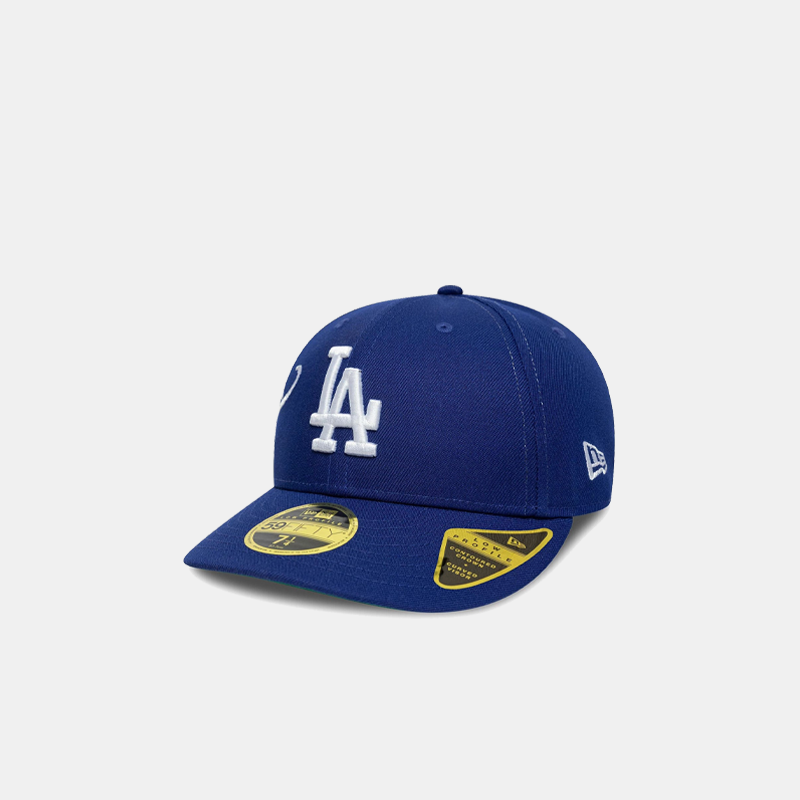 LA Dodgers MLB Est Script Dark Blue Low Profile 59FIFTY Fitted Cap