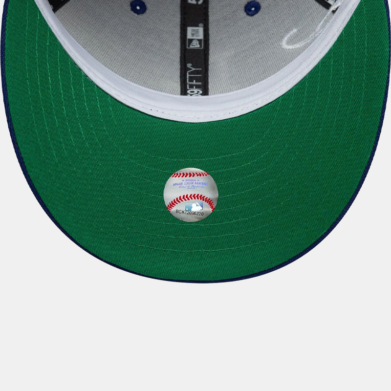 LA Dodgers MLB Est Script Dark Blue Low Profile 59FIFTY Fitted Cap