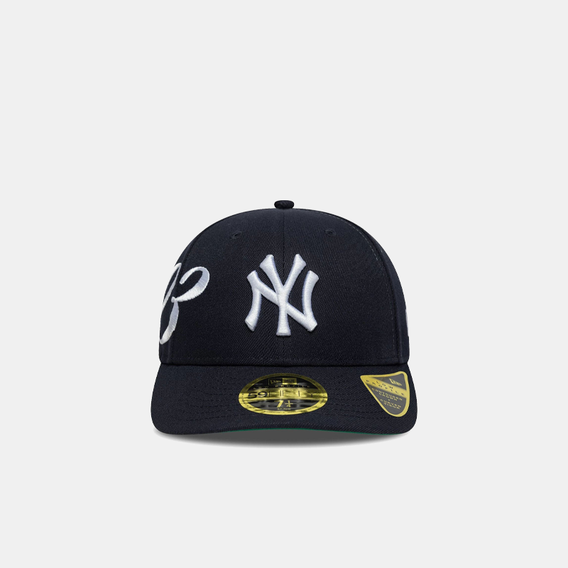 New York Yankees MLB Est Script Navy Low Profile 59FIFTY Fitted Cap