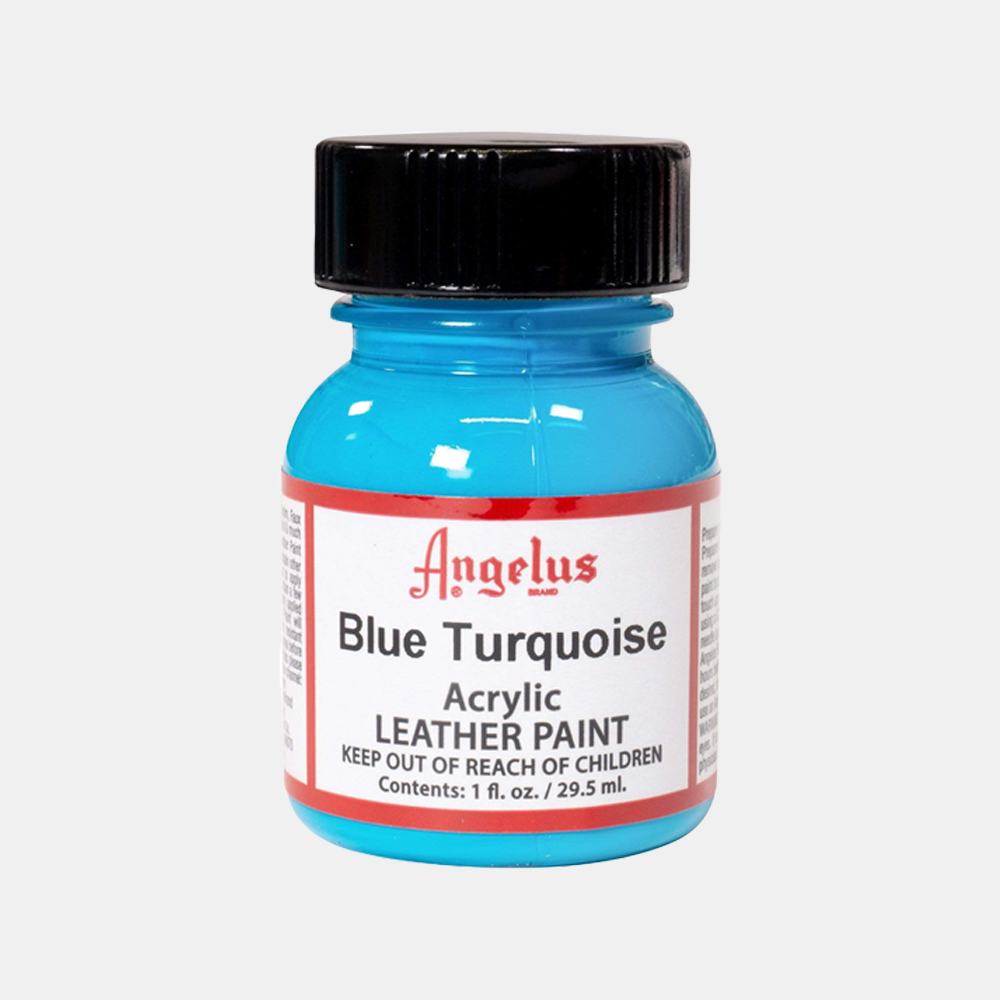Leather Paint Blue Turquoise