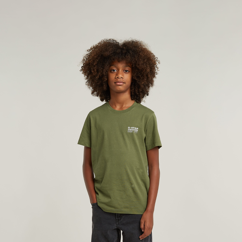 Regular Log T-Shirt Sage (B)