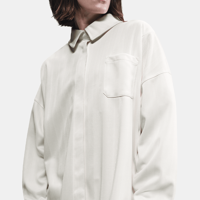 Jacquard Stripe Buttondown Shirt (W)