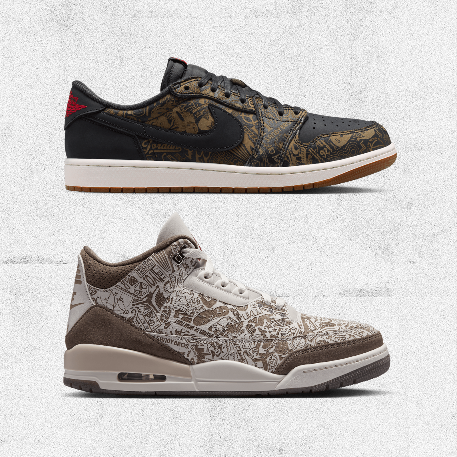 Air Jordan 1 Low OG & Air Jordan 3 'Laser'