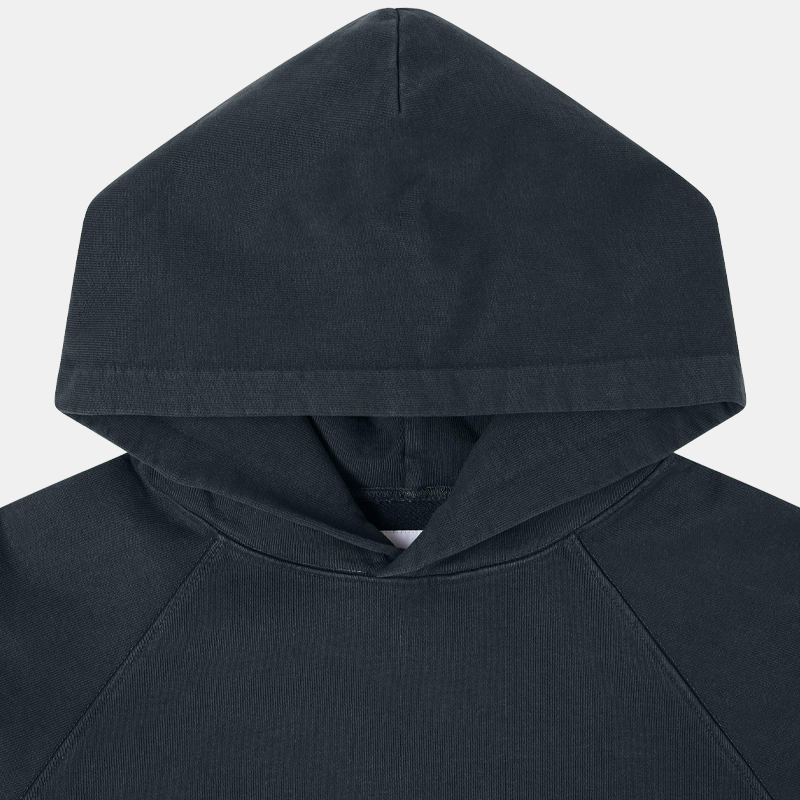 Raglan Sleeve Hood Black