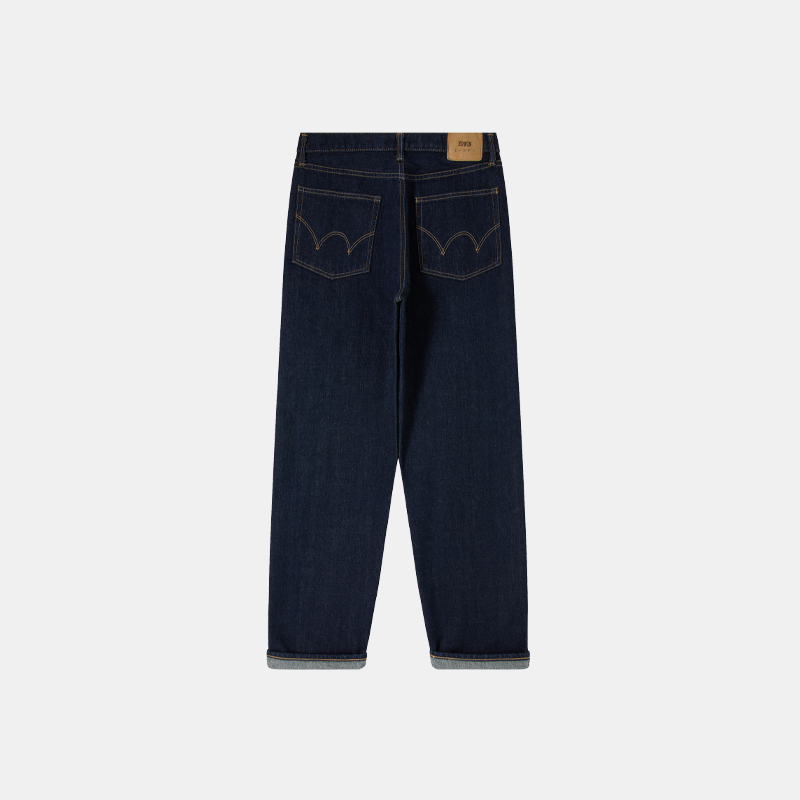 Loose Fit Blue Rinsed Pant