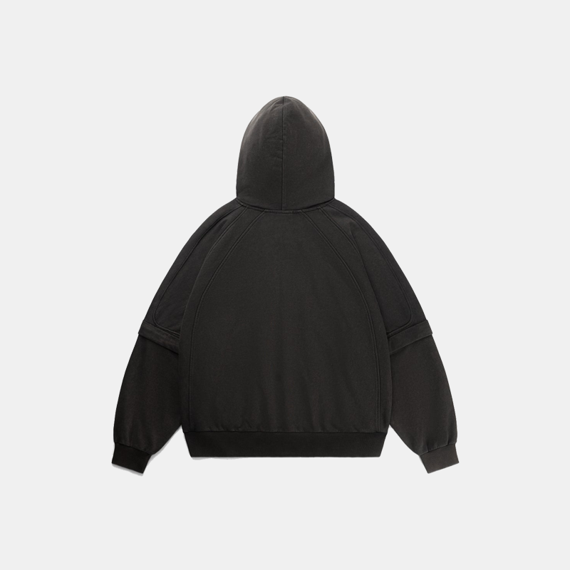 Garment Wash Jacket Black