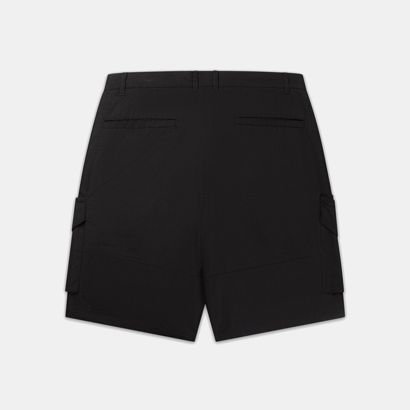 Cotton Cargo Shorts Black