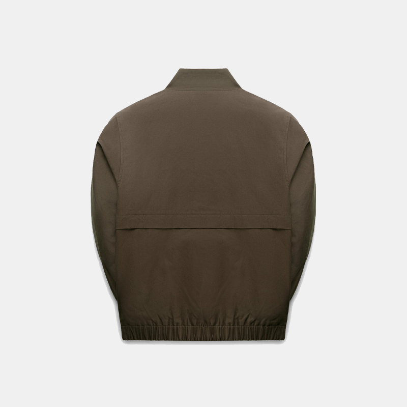 Twill Track Jacket Green Grey