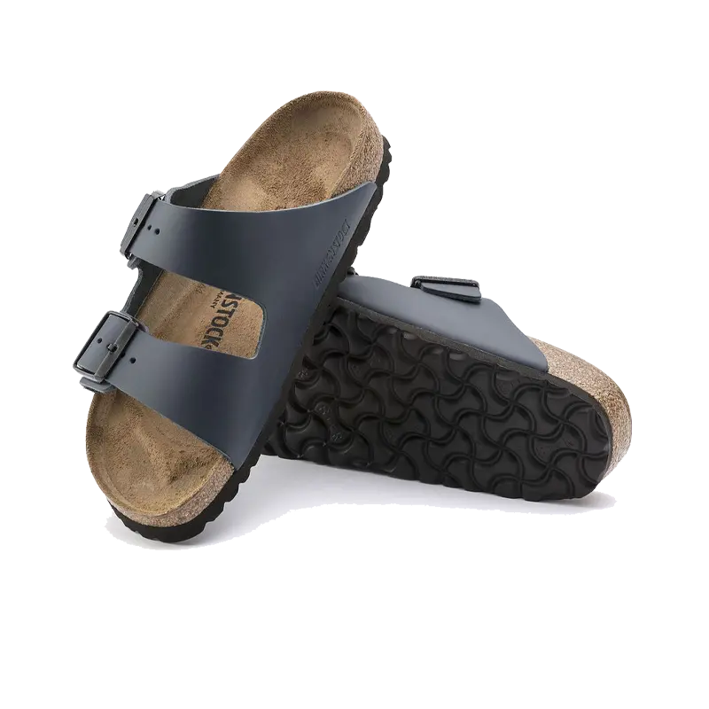 Arizona Blue Natural Leather Birkenstock
