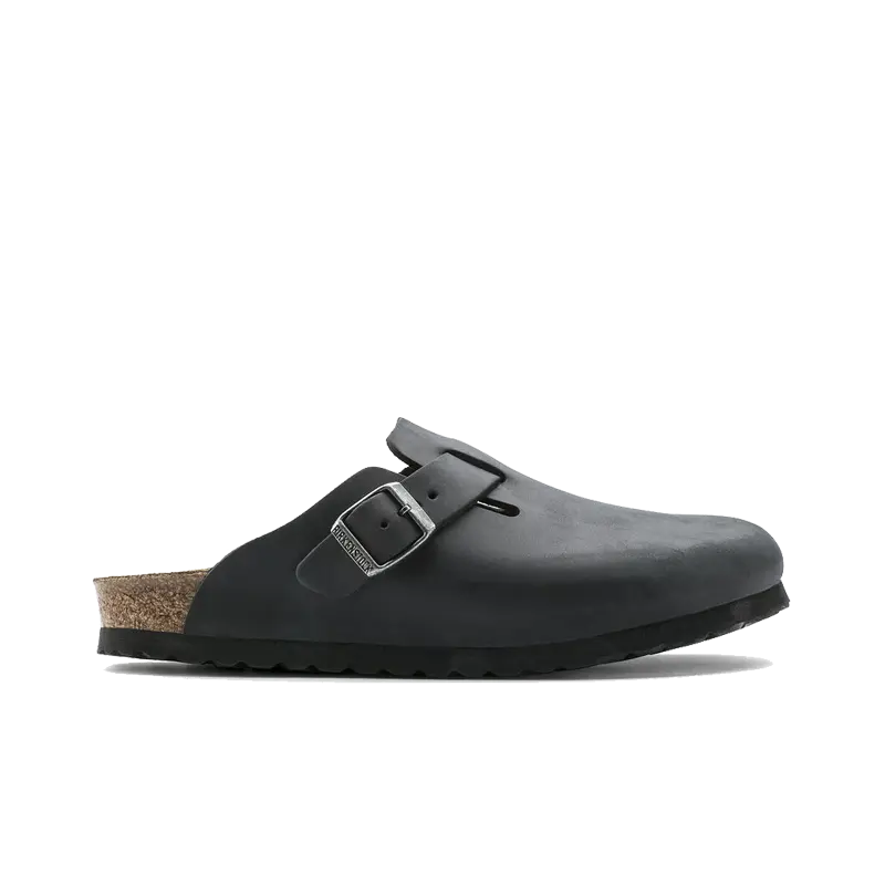 Boston Black Oiled Leather Birkenstock