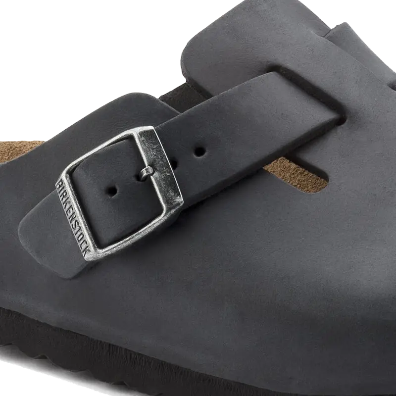 Boston Black Oiled Leather Birkenstock