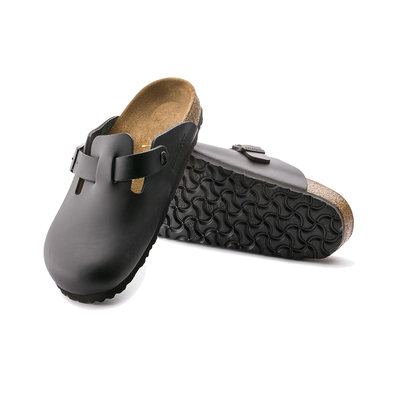 Boston Black Natural Leather