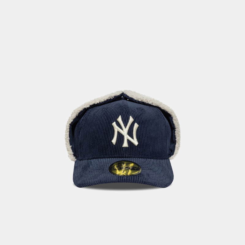 New Era NY Yankees MLB Cord Navy Dogear 59FIFTY Fitted Cap