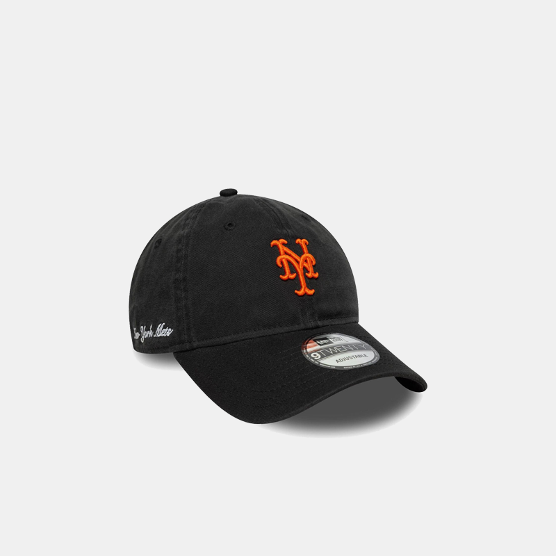 New York Mets MLB Washed Script Black 9TWENTY Cap