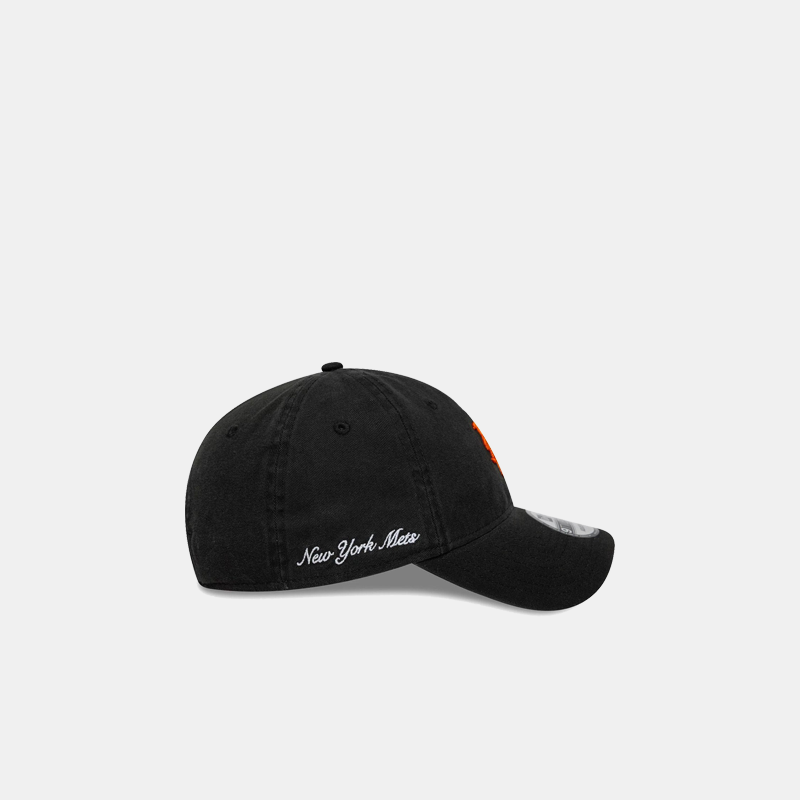 New York Mets MLB Washed Script Black 9TWENTY Cap