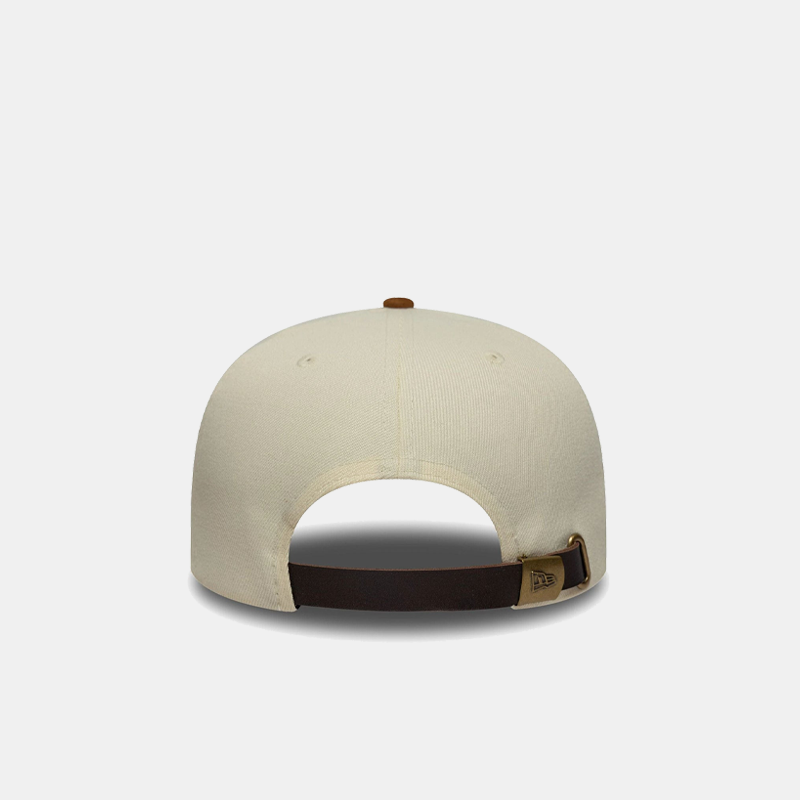 LA Dodgers MLB Suede Visor Light Beige 9FIFTY A-Frame Snapback Cap