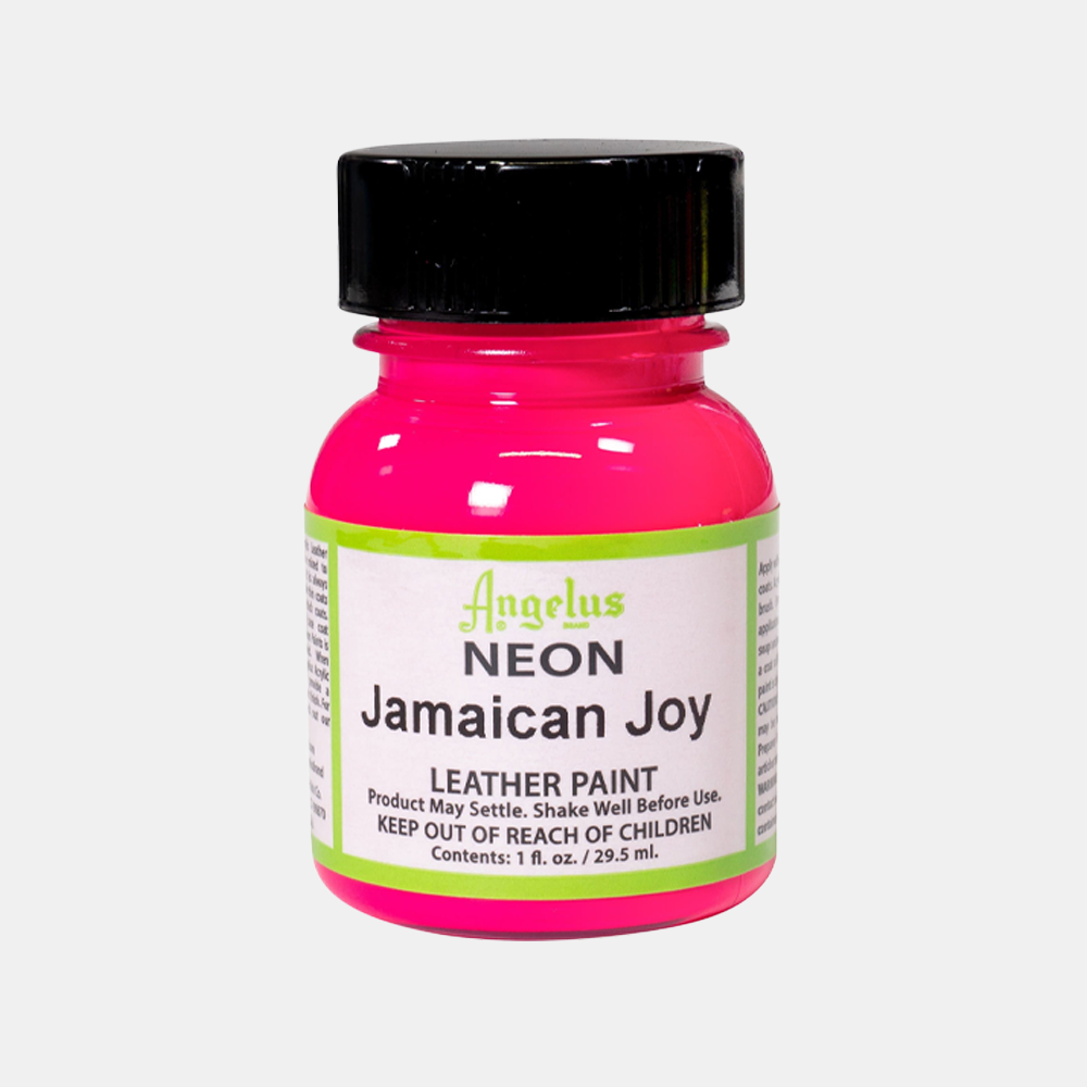 Leather Paint Neon Jamaican Joy Pink