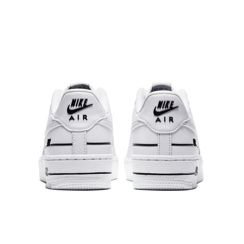 Nike Air Force 1 LV8 3 White Black (GS) Kids' - CJ4092-100 - US