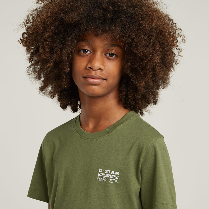 Regular Log T-Shirt Sage (B)