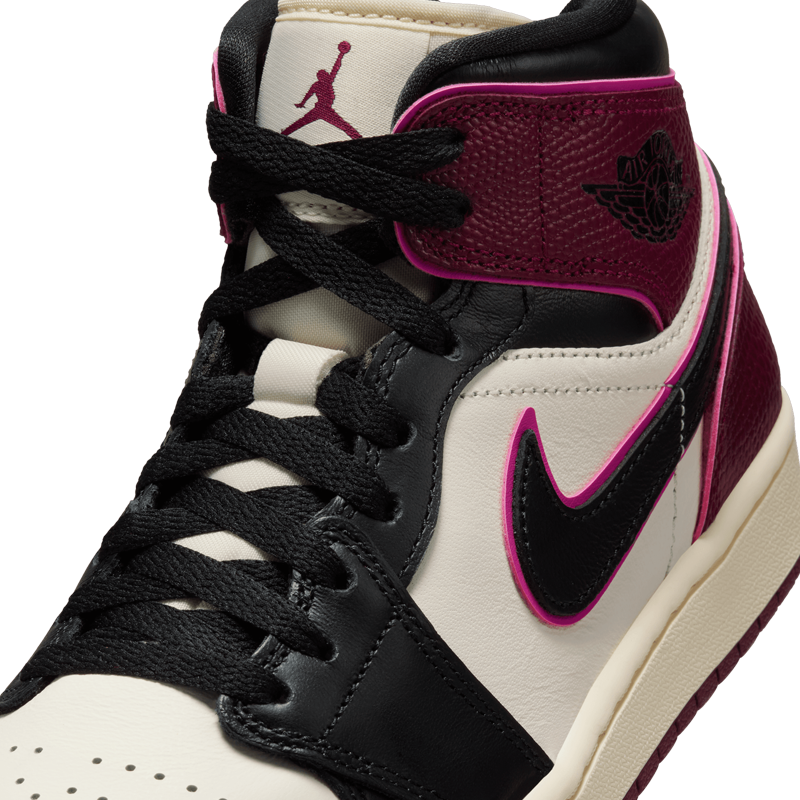 Jordan 1s black and pink best sale