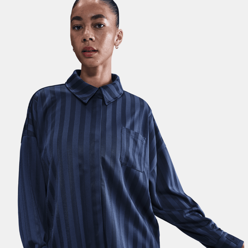 Jacquard Stripe Buttondown Shirt (W)