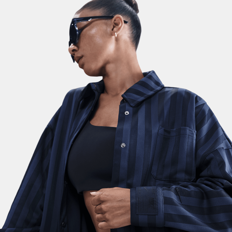 Jacquard Stripe Buttondown Shirt (W)