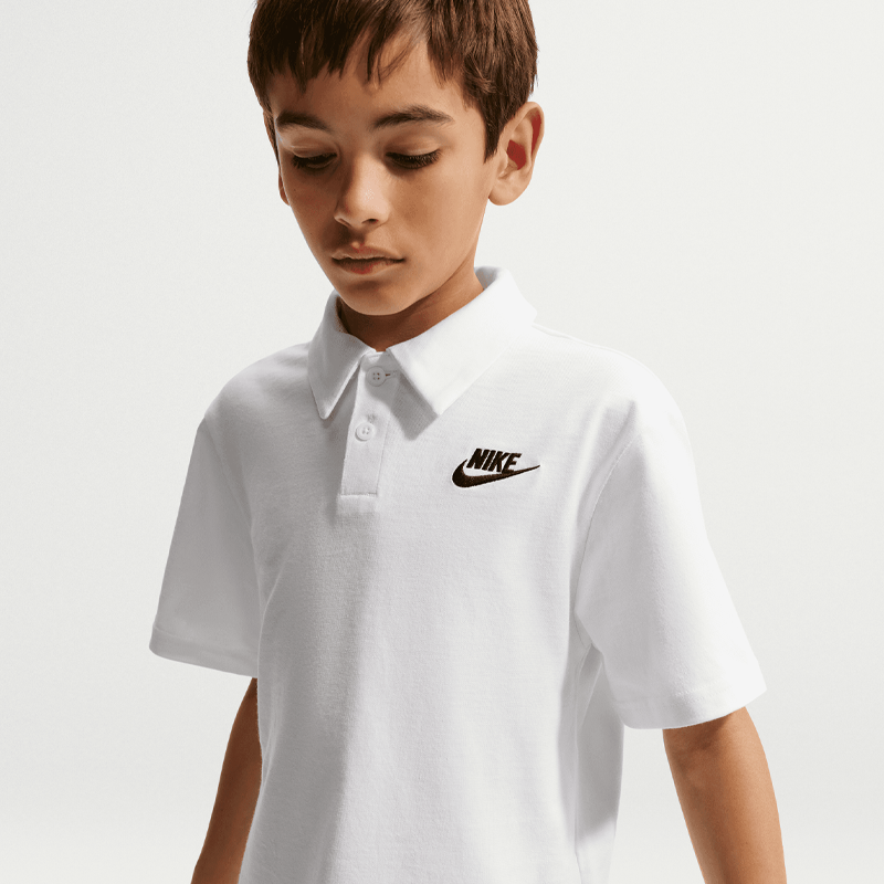 NIKE SPORTSWEAR CLUB KNIT SHORT SLEEVE POLO KIDS