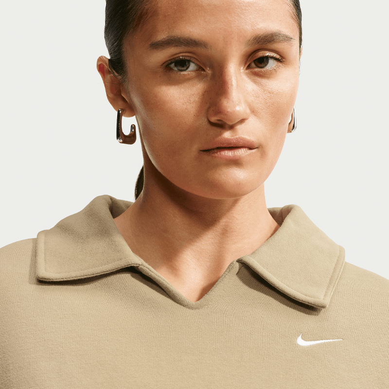 NIKE W NK STDO FLC MW OS CRP POLO