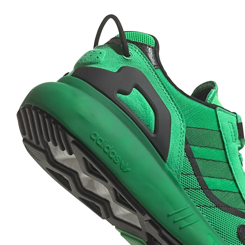 Adidas ZX 5K Boost Screaming Green Shoes Low Top Sneakers Trainers 